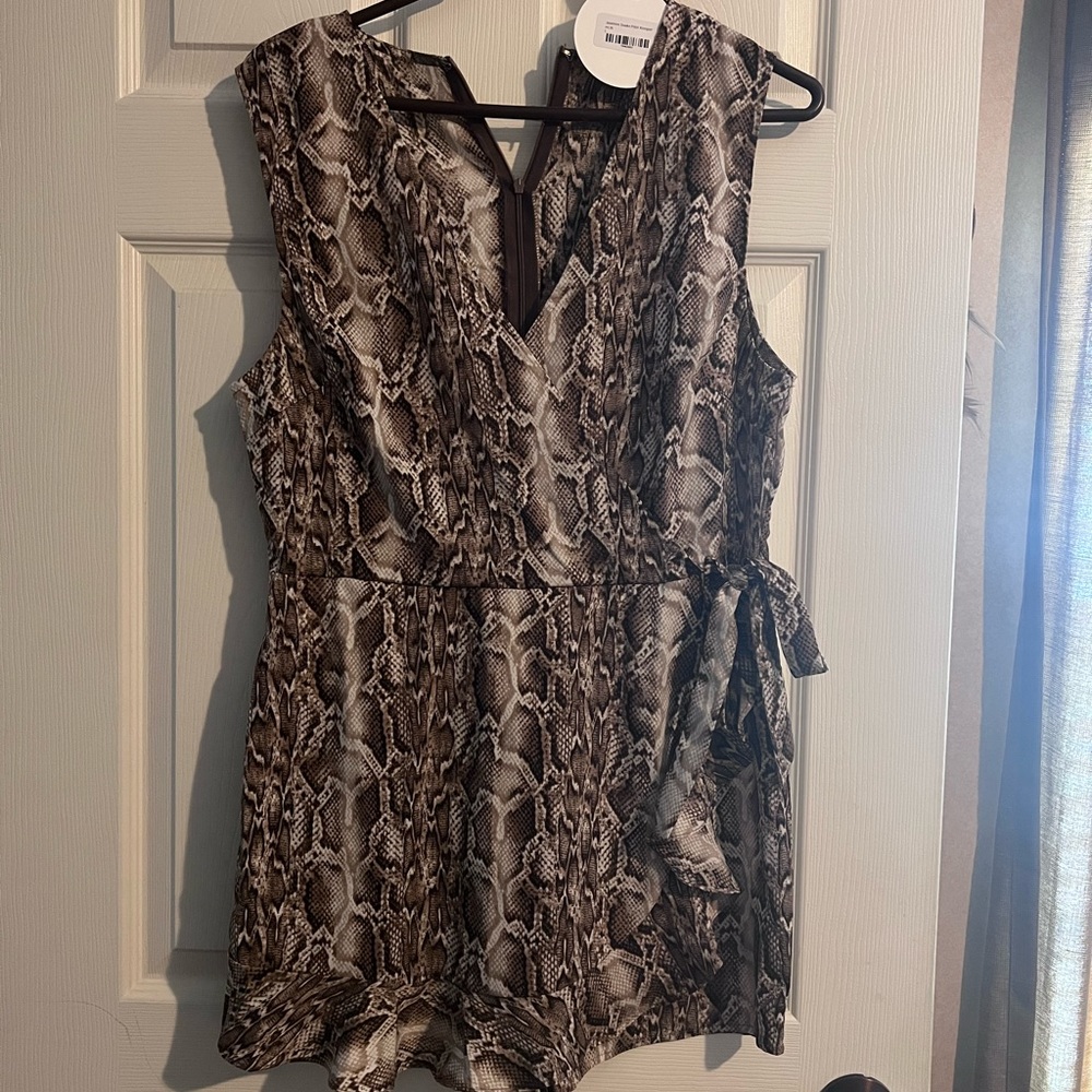 Snake Print Romper